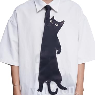 Novelty necktie featuring a unique spotted fish design.