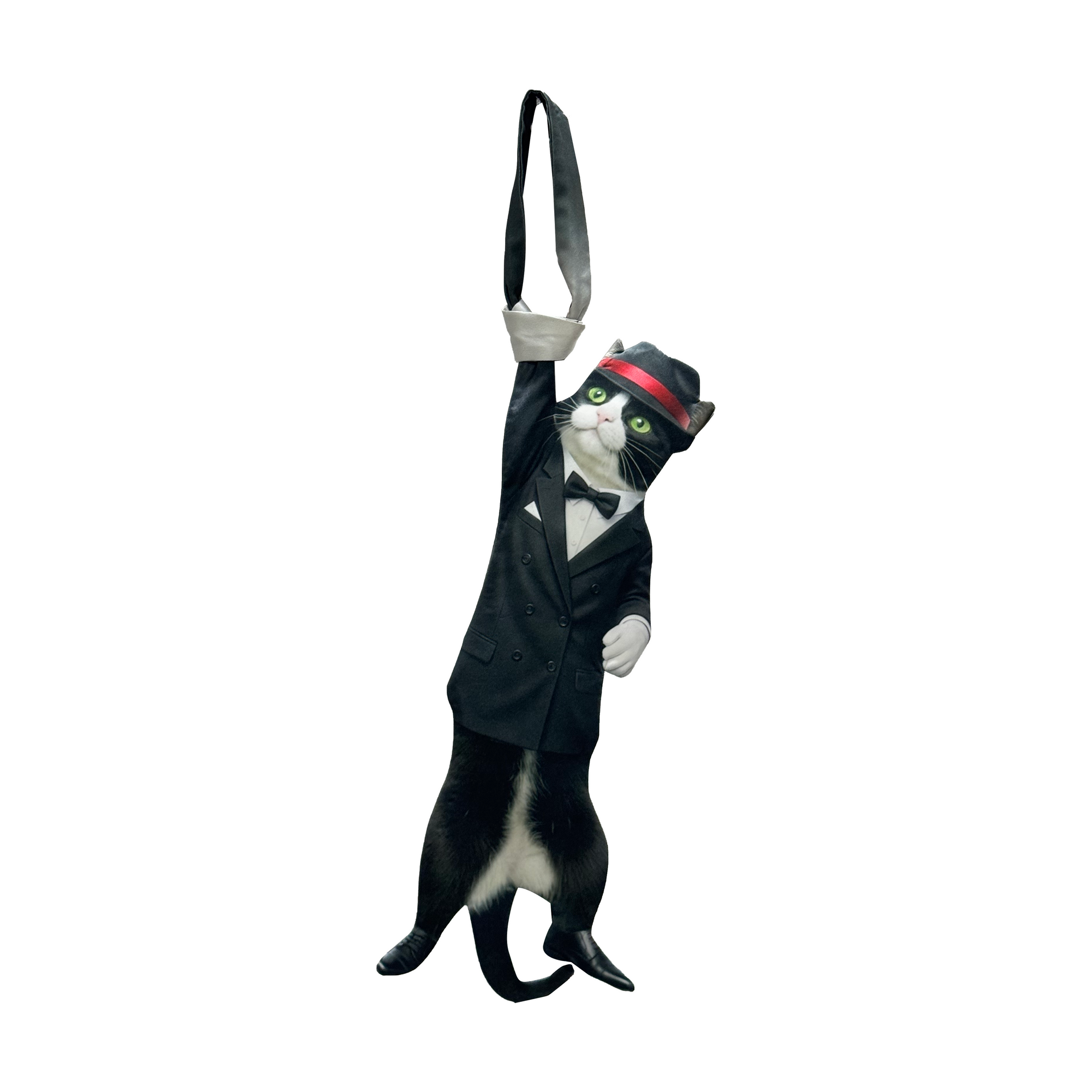Black Jack-style cat cosplay novelty necktie for anime fans