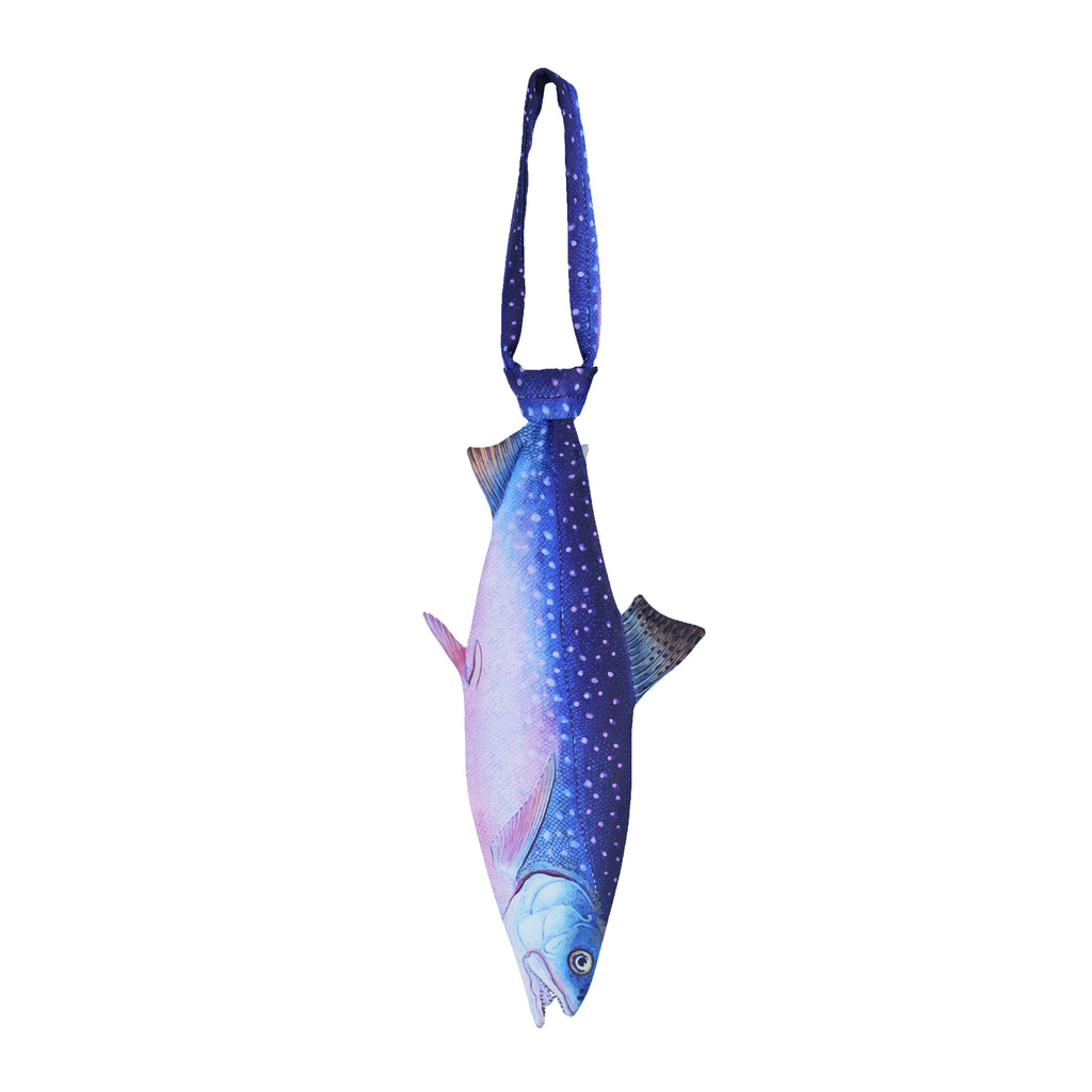 Blue Salmon fish Shaped Tie, Vintage Holiday Gift, Tie Accessories. – Dripvity