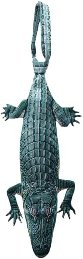Unique crocodile-shaped novelty tie, a bold fashion accessory for those who love creative and eye-catching designs.