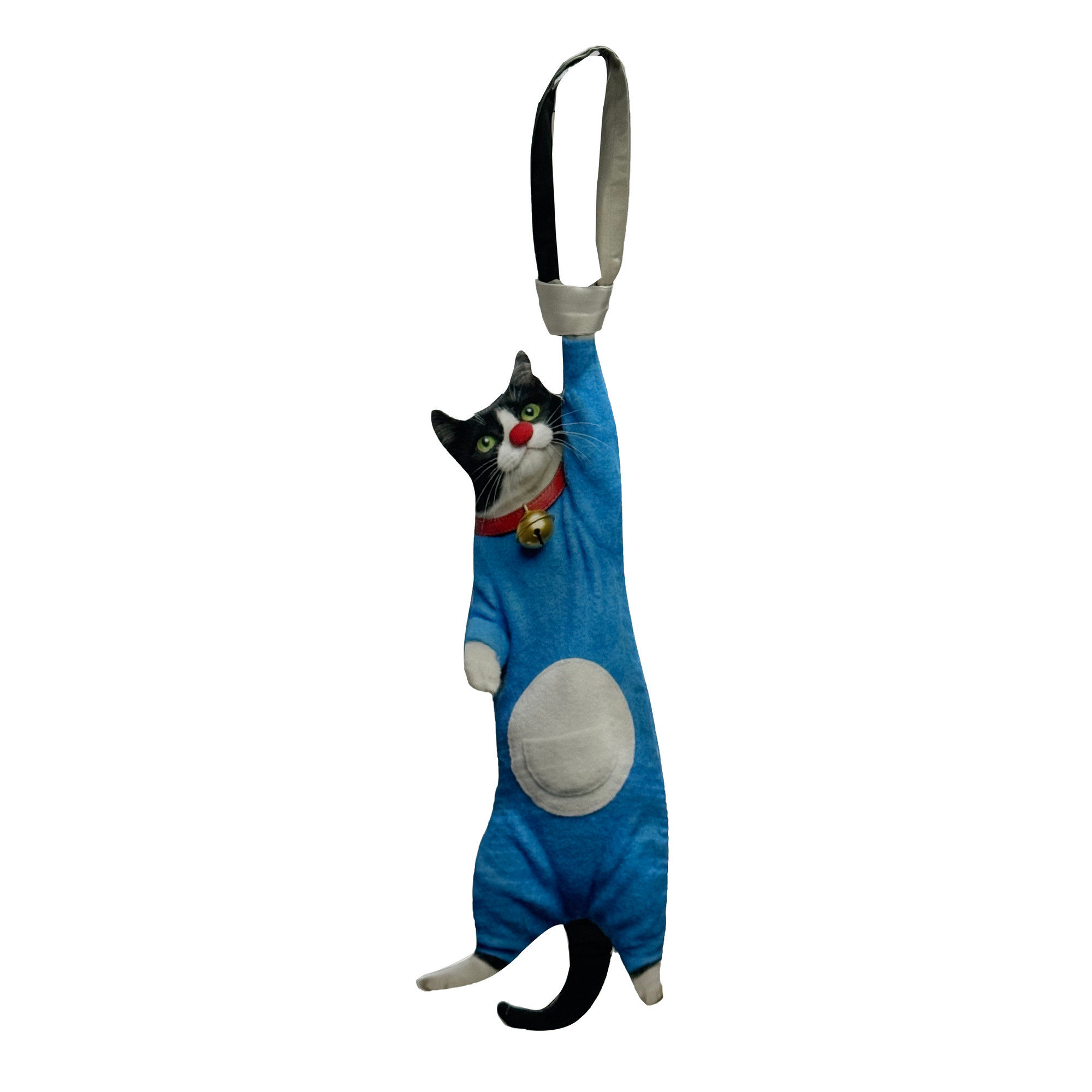 Doraemon-style cat cosplay novelty necktie for anime fans.