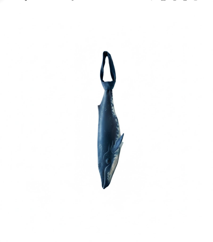 Basic Pet Tie – Whale Graphic Tie, Unique Tie, Animal Tie
