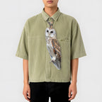 Dripvity Cute Owl Tie, Pet Bird Necktie, Wise Little Owl Style, Unique Nature Gift