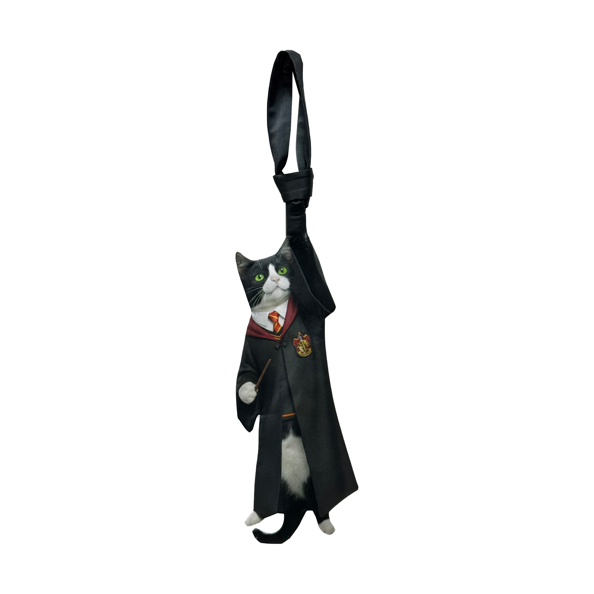 Gryffindor house cat novelty necktie for Harry Potter fans.