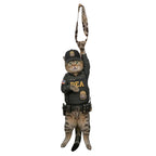 Custom Special Agent Cat Tie for Dad, Funny Police Cat Necktie, Personalized Federal Officer Gift