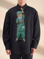 Funny Cat Doctor Necktie, Nurse Gift for Men, Cute Surgical Animal Tie, Veterinarian Gift