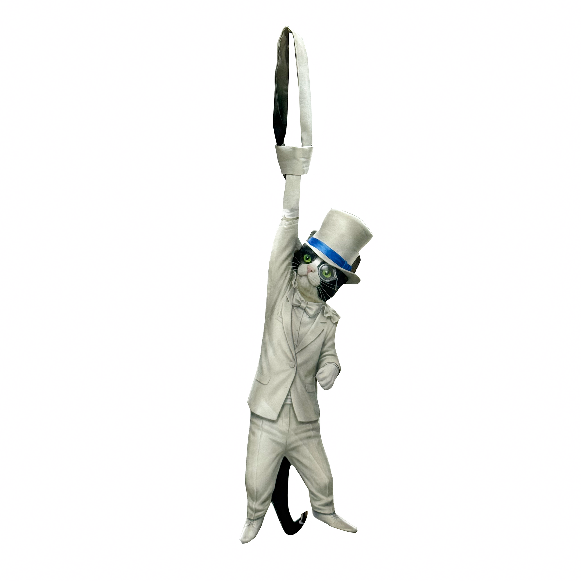 Kaitou Kid-style cat cosplay novelty necktie for anime fans.