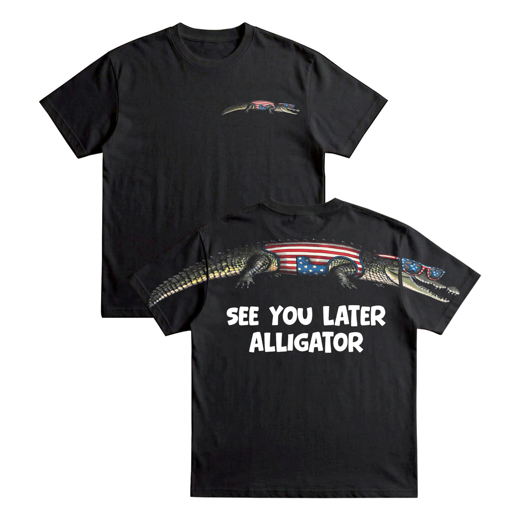 See You Later Alligator 4th of July America 250th Apparel T-Shirt-Sweatshirt-Hoodie