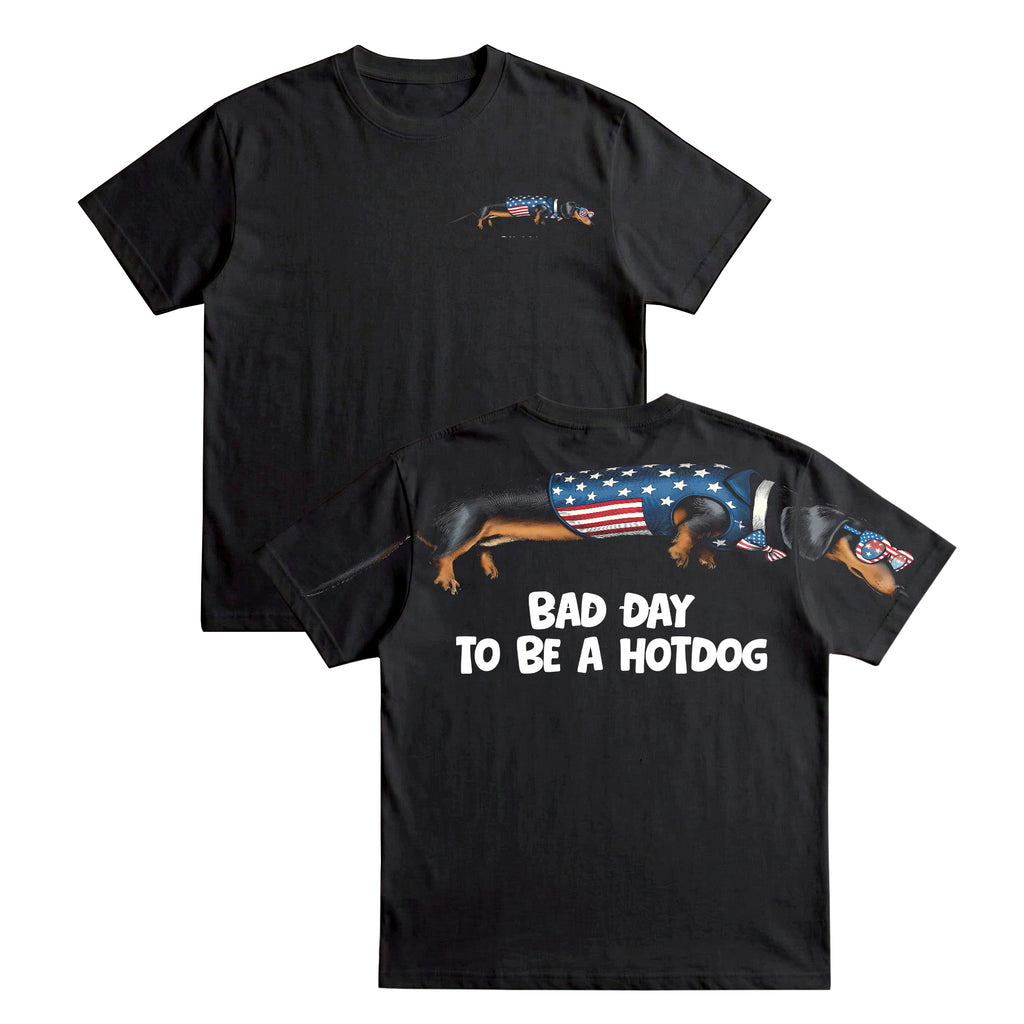 Bad Day To Be A Hotdog 4th of July America 250th Apparel T-Shirt-Sweatshirt-Hoodie