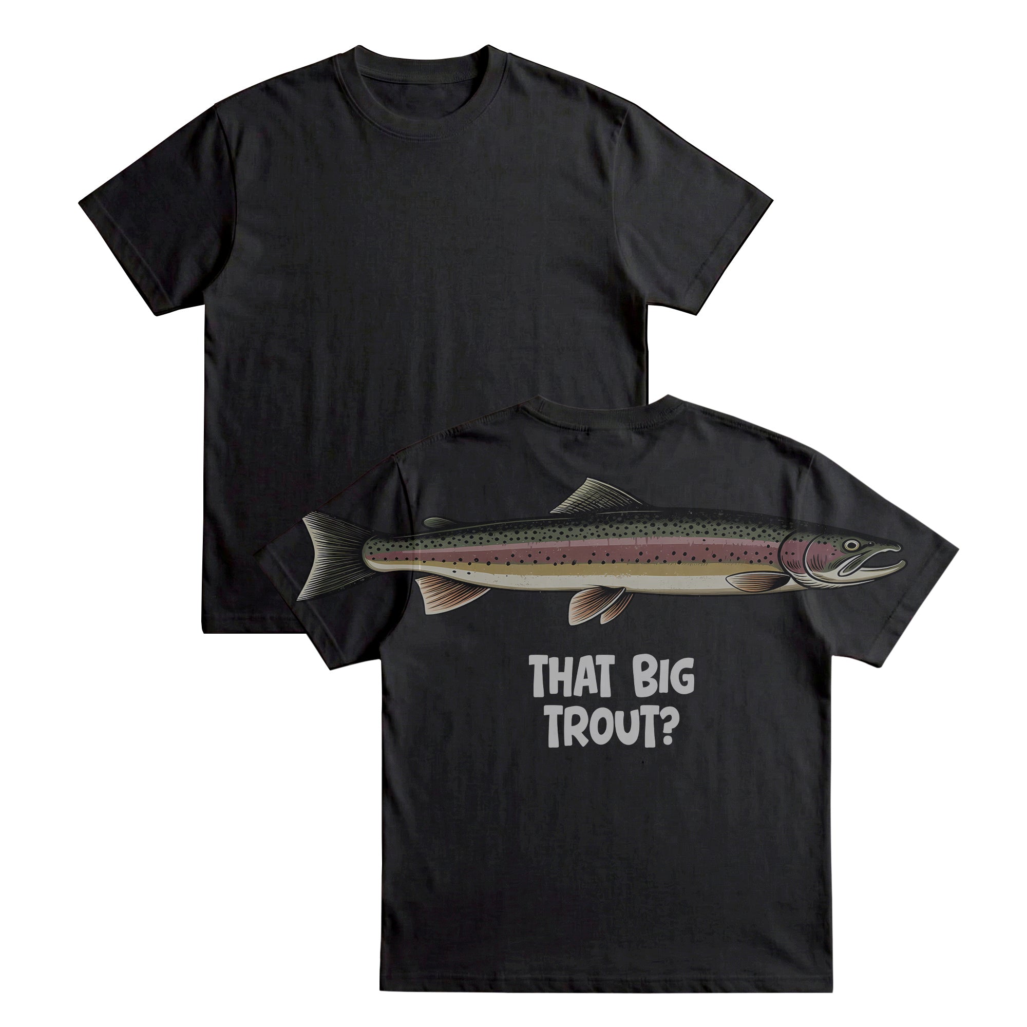 That Big Trout Fishing Shirt Rainbow Trout Graphic Tee By Dripvity