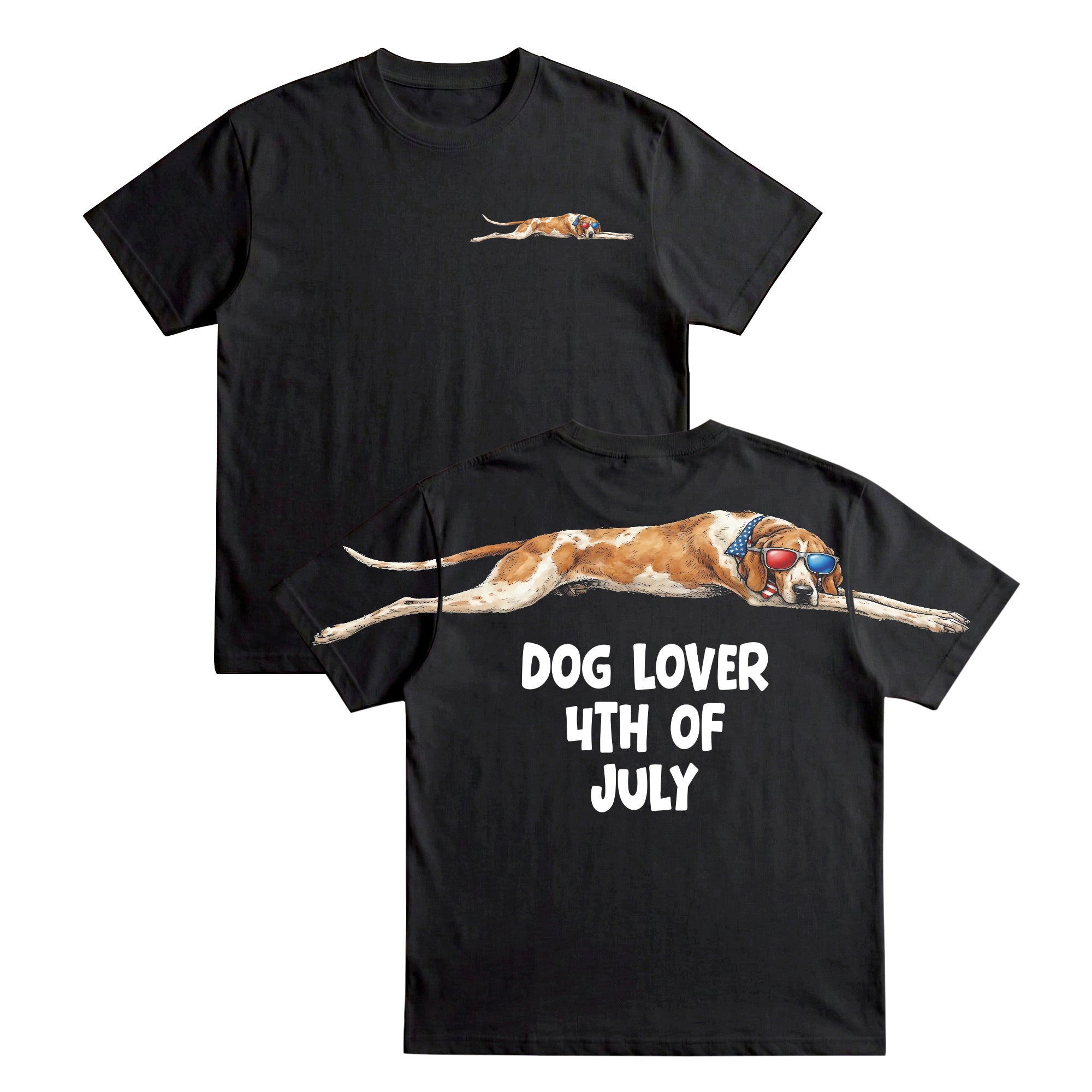 USA Pride Dog Lover Anniversary 4th of July 250th Apparel T-Shirt-Sweatshirt-Hoodie