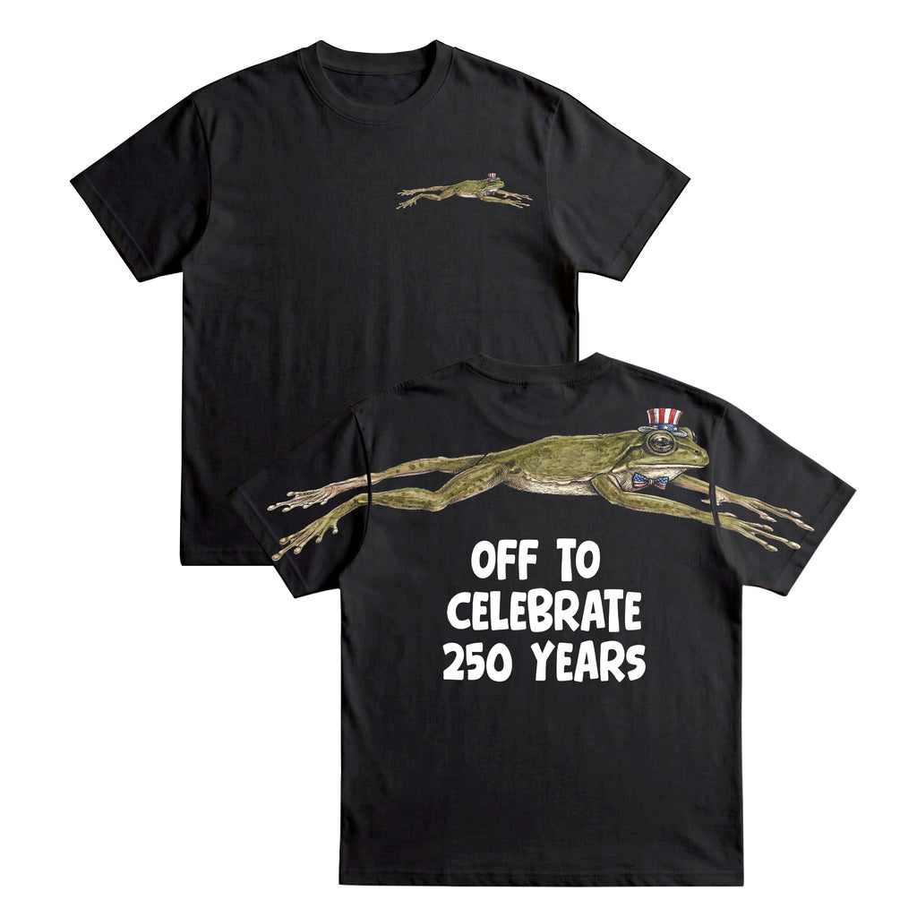 Funny USA Frog Off To Celebrate 250 Years 4th of July Apparel T-Shirt-Sweatshirt-Hoodie