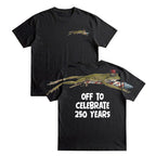 Patriotic Rocket Frog Off To Celebrate 250 Years 4th of July Apparel T-Shirt-Sweatshirt-Hoodie