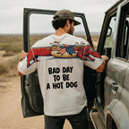 Patriotic Dachshund Bad Day To Be A Hotdog 4th of July America 250th Apparel T-Shirt-Sweatshirt-Hoodie