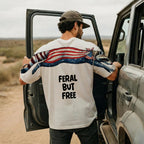 Funny Patriotic USA Raccoon Feral But Free 4th of July 250th Apparel T-Shirt-Sweatshirt-Hoodie