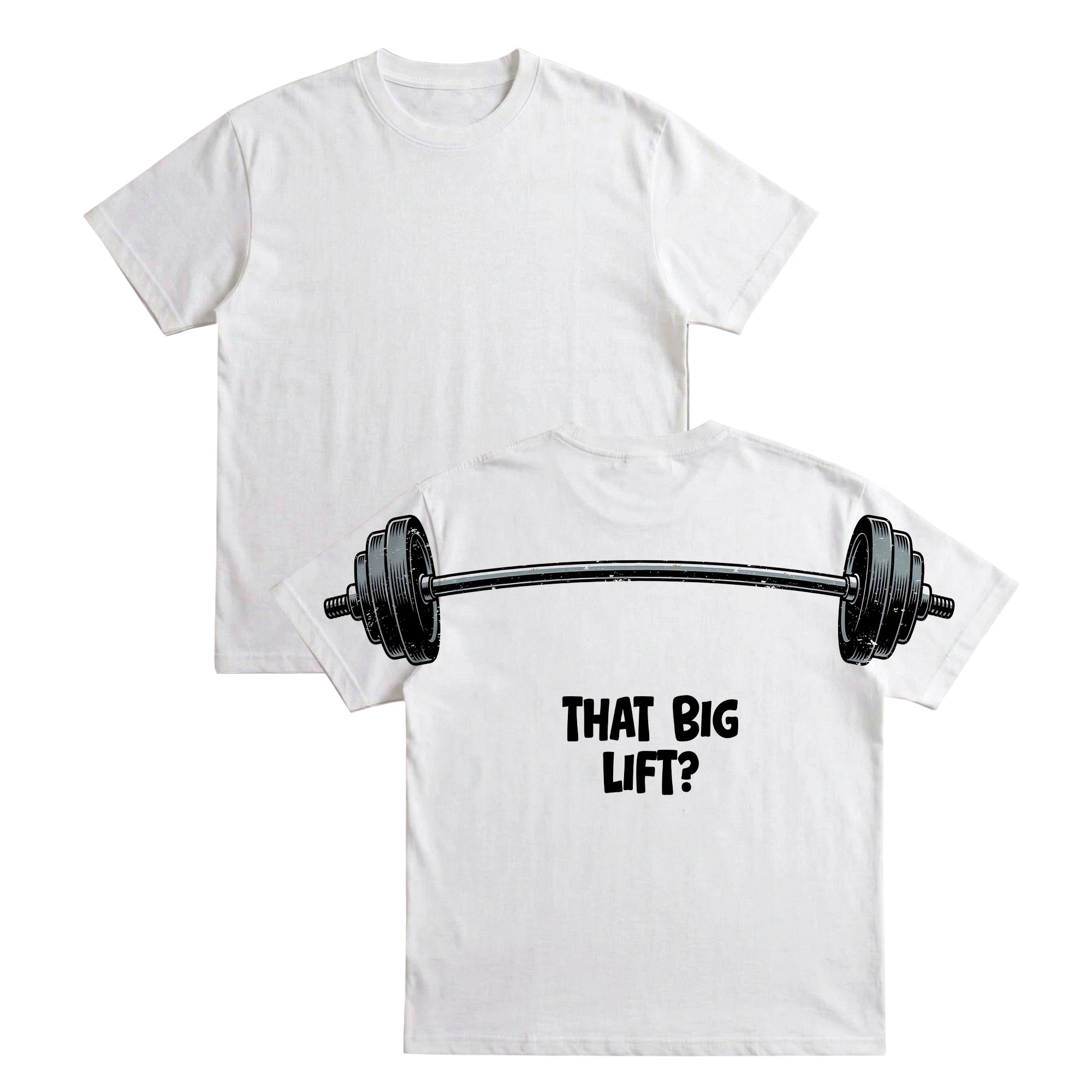 That Big Lift Weightlifting Shirt Barbell Gym Graphic Tee By Dripvity