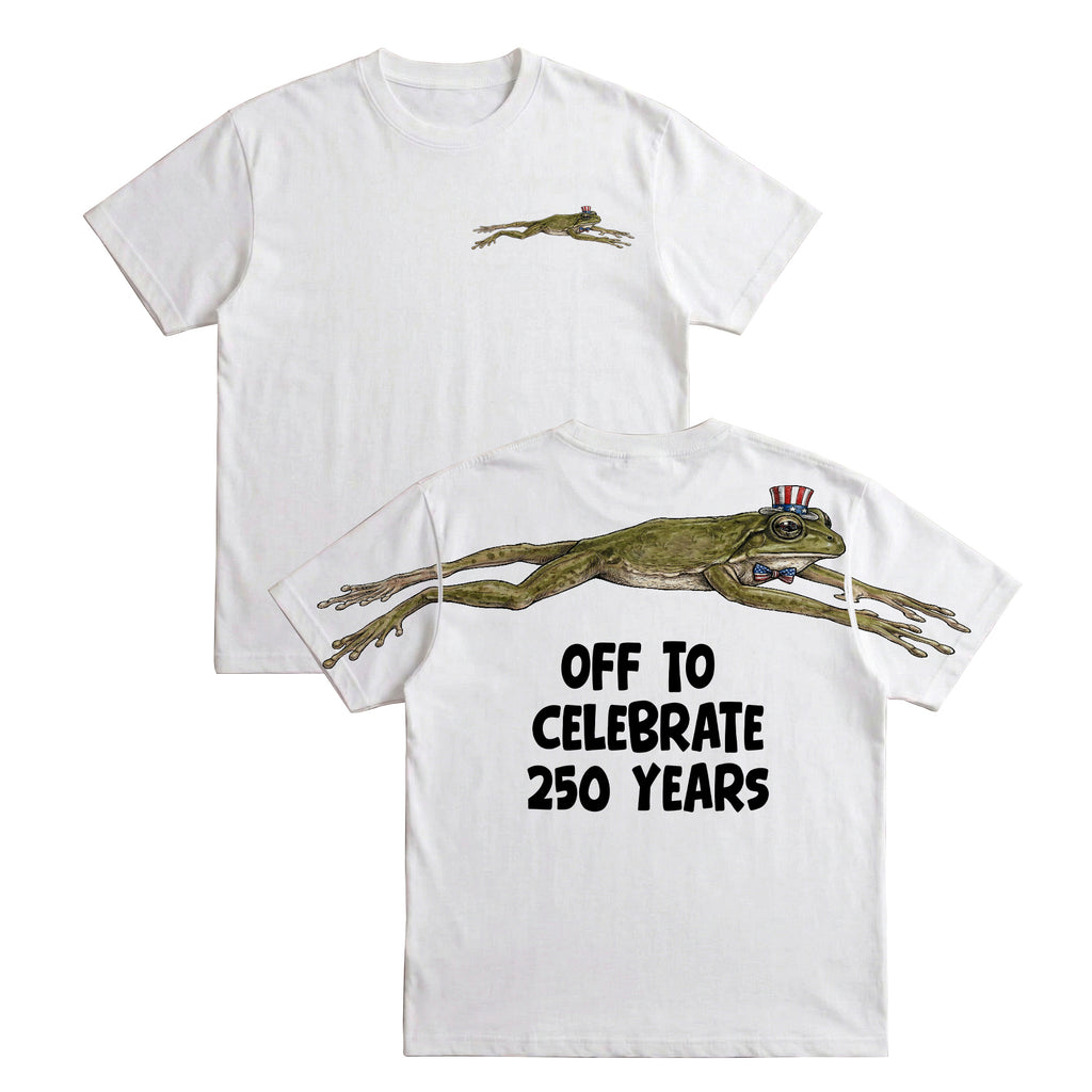 Funny USA Frog Off To Celebrate 250 Years 4th of July Apparel T-Shirt-Sweatshirt-Hoodie