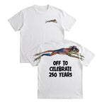 Funny American Flag Frog 4th of July 250th Apparel T-Shirt-Sweatshirt-Hoodie