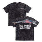 Patriotic Dolphin Red White And Feral 4th of July America 250th Apparel T-Shirt-Sweatshirt-Hoodie