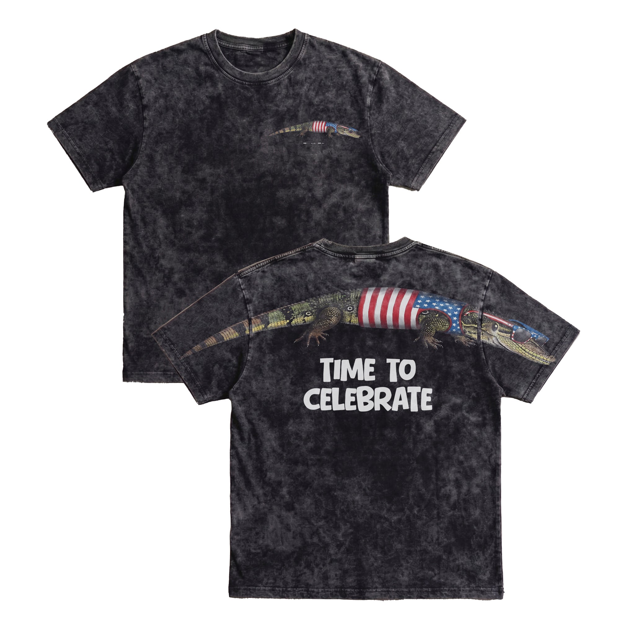 Patriotic Alligator Time To Celebrate 4th of July America 250th Apparel T-Shirt-Sweatshirt-Hoodie