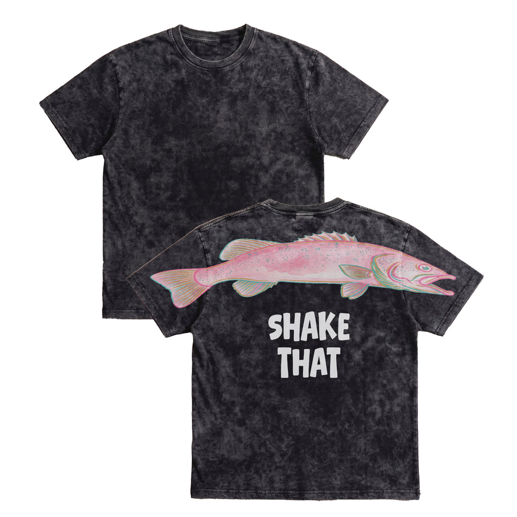 Shake That Funny Fishing Fish Graphic Tee By Dripvity