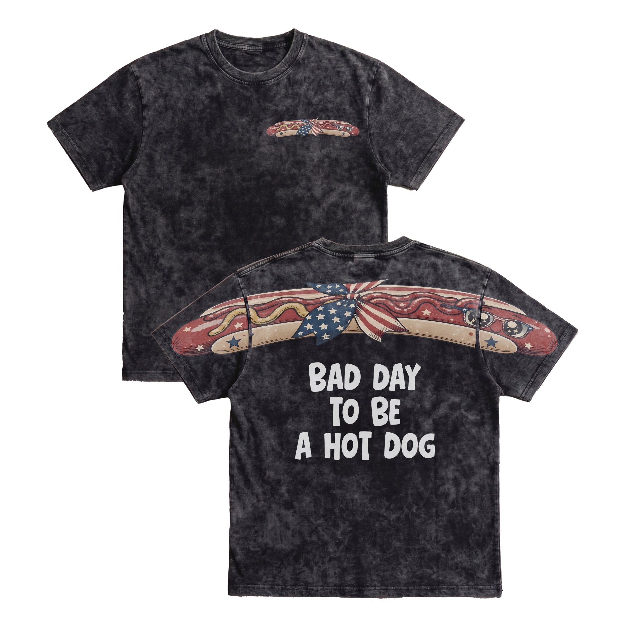 Patriotic America Independence Day Bad Day To Be A Hotdog 4th of July 250th Apparel T-Shirt-Sweatshirt-Hoodie