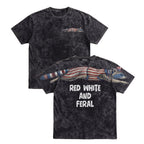 American Flag Raccoon Red White And Feral 4th of July 250th Apparel T-Shirt-Sweatshirt-Hoodie