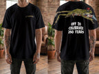 Patriotic Rocket Frog Off To Celebrate 250 Years 4th of July Apparel T-Shirt-Sweatshirt-Hoodie
