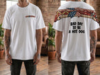 Patriotic America Independence Day Bad Day To Be A Hotdog 4th of July 250th Apparel T-Shirt-Sweatshirt-Hoodie