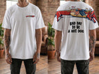 Patriotic Dachshund Bad Day To Be A Hotdog 4th of July America 250th Apparel T-Shirt-Sweatshirt-Hoodie