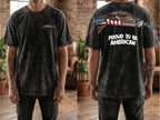 Proud To Be American 4th of July 250th Flag Apparel T-Shirt-Sweatshirt-Hoodie