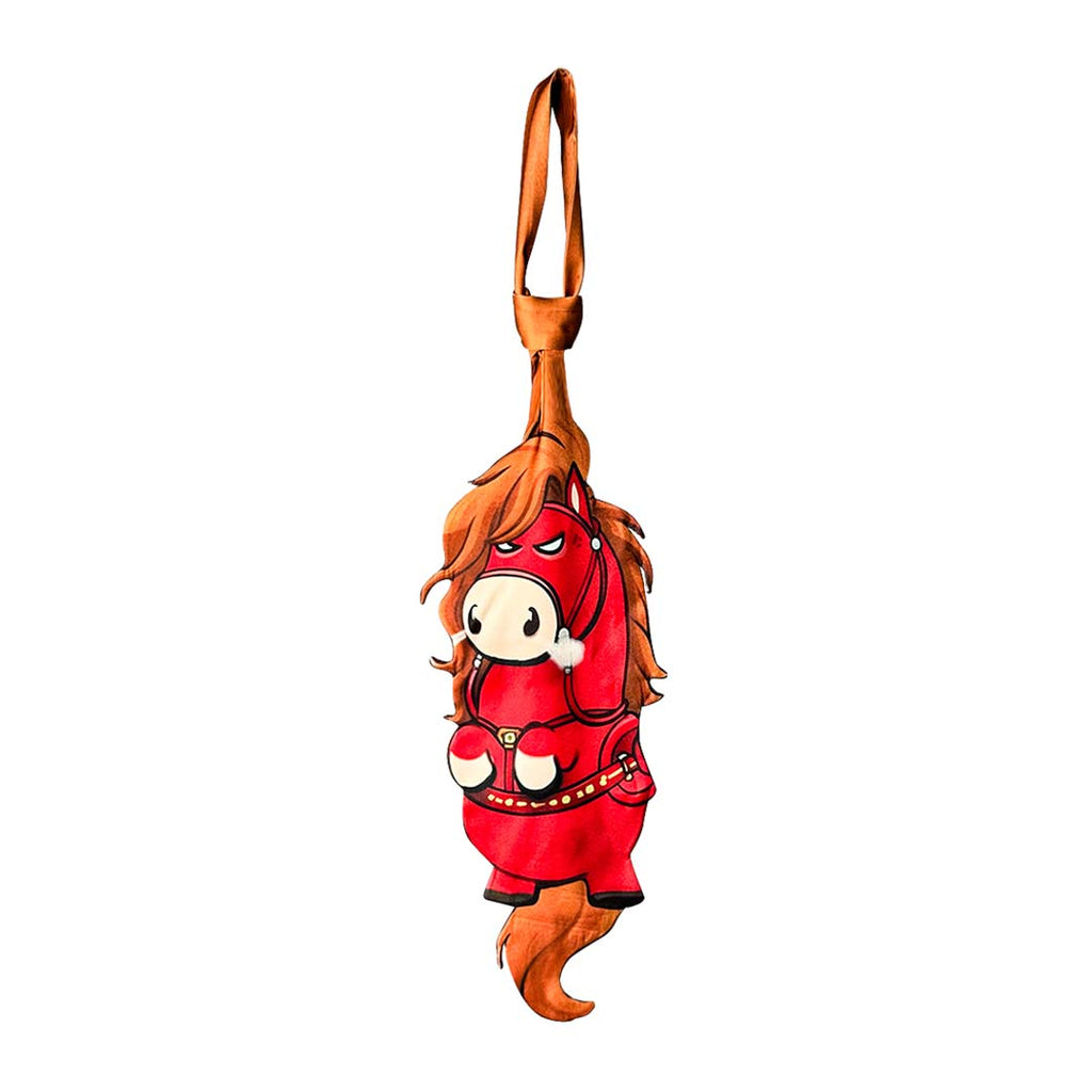 Basic Pet Tie – Red Meme Horse Silk Tie, Novelty Animal Tie, Unique Graphic Pattern