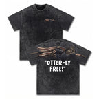 Otter-ly Free Lady Liberty Otter 4th of July America 250th Apparel T-Shirt-Sweatshirt-Hoodie