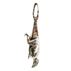 Novelty necktie featuring a creative illustration of a dinosaur, adding a prehistoric and playful touch to a formal black shirt, perfect for dinosaur enthusiasts and unique fashion styles