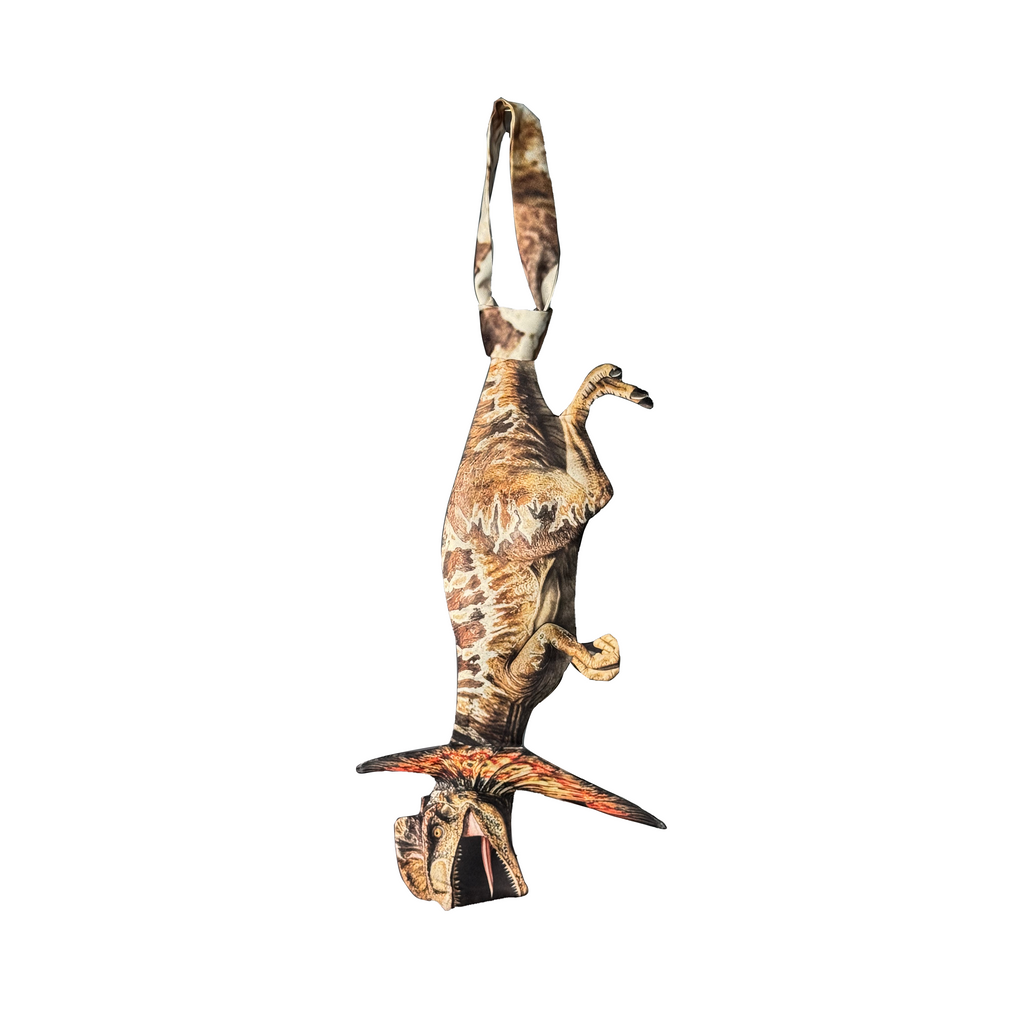 Novelty necktie featuring a dynamic illustration of a Pterosaur, a unique and eye-catching fashion accessory for fans of prehistoric flying reptiles