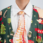 Creative seahorse-shaped novelty tie, fun and unique accessory for parties and casual wear.