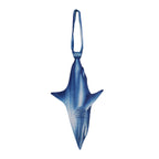 Bold shark-shaped novelty tie, a creative and eye-catching fashion accessory for parties and themed events.