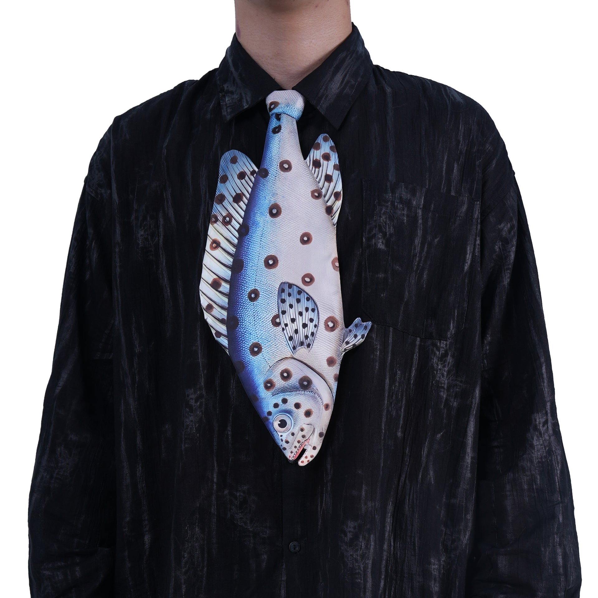 Blue Grouper fish Shaped Tie, Vintage Holiday Gift, Tie Accessories – Dripvity